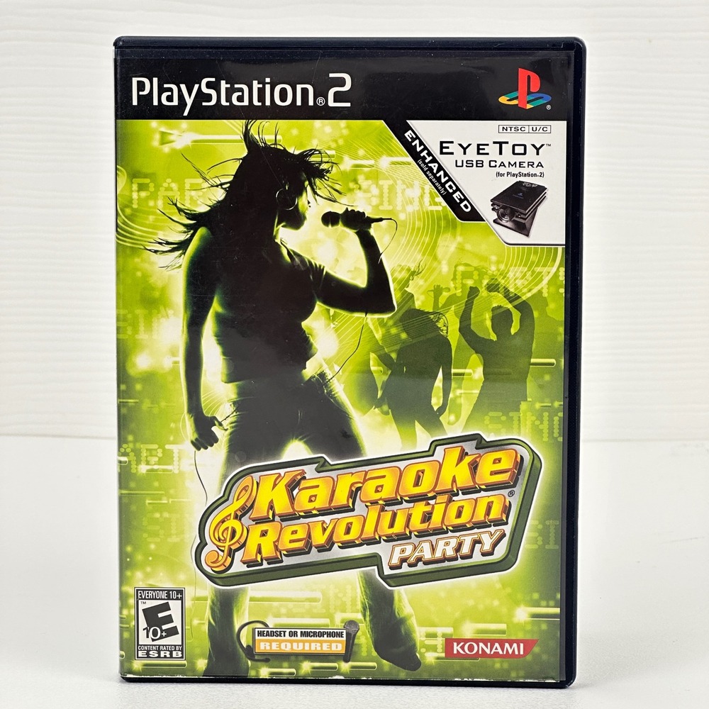 Karaoke Revolution Party‎ Sony PlayStation 2 PS2 Konami SLUS-21223 CIB 2005
